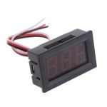 Digital Voltmeter with blue LEDs, 4.5 - 30 V, black case, 3-digit and 3-wire